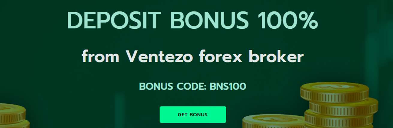 100% Deposit Bonus – VENTEZO