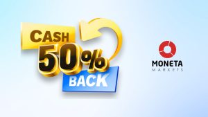 Moneta Markets 50% Cashback Bonus