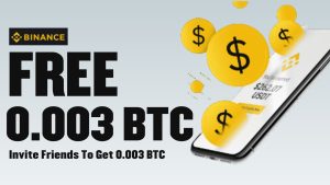 Invite Friends To Get 0.003 BTC - Binance