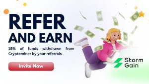 StormGain Refer a Friend Programme